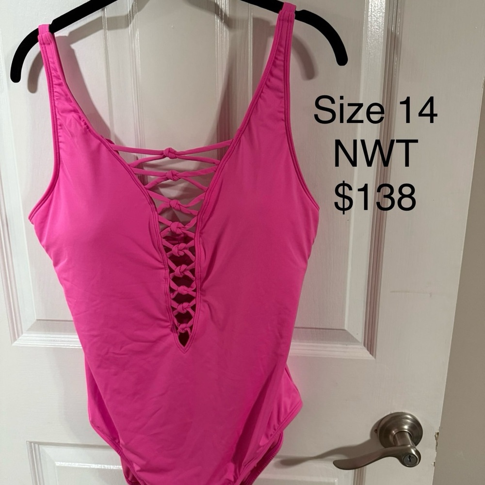 Pink One Piece Swimsuit